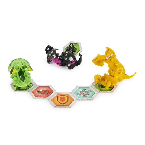 Spin Master - Set 3 Bakugani Spin Master Starter B Evolutions S4 Serpillious Ultra, Colossus si Neo Dragonoid