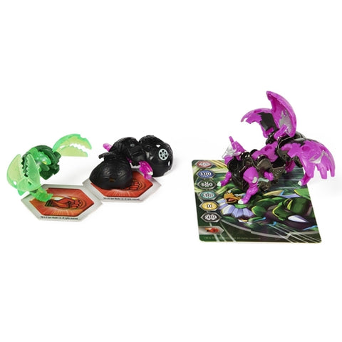 Spin Master - Set 3 Bakugani Spin Master Platinum Powerup S4 Blitz Fox, Nano Riptide si Nano Fury