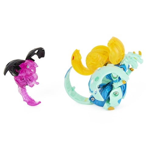 Spin Master - Set 3 Bakugani Spin Master Platinum Powerup S4 Dragonoid, Nano Sledge si Nano Lancer