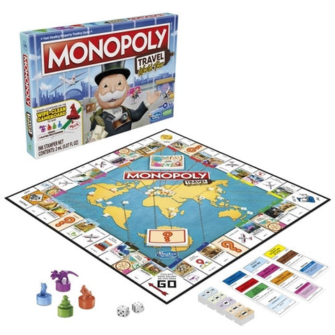 Hasbro - Joc de Societate MONOPOLY Calatoreste in Jurul Lumii