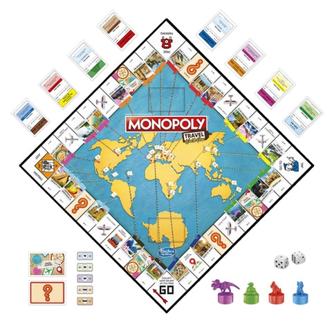 Hasbro - Joc de Societate MONOPOLY Calatoreste in Jurul Lumii