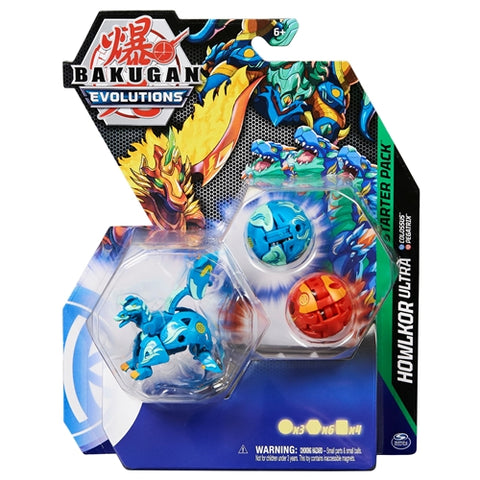 Spin Master - Set 3 Bakugani Spin Master Starter Evolutions S4 Howlkor Ultra, Colossus si Pegatrix