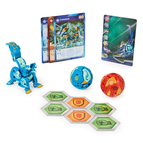 Spin Master - Set 3 Bakugani Spin Master Starter Evolutions S4 Howlkor Ultra, Colossus si Pegatrix