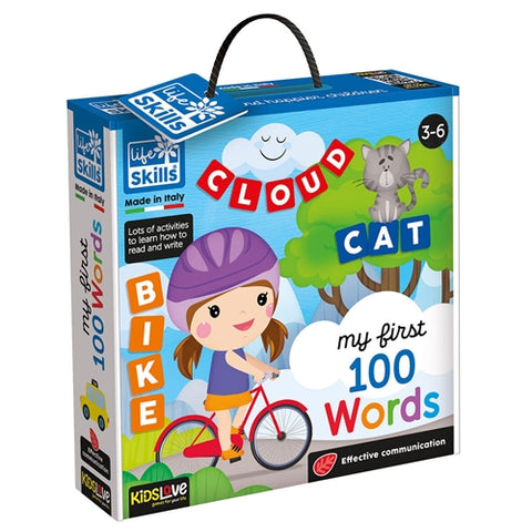 Lisciani - Joc Educativ Life Skills - Primele mele 100 de Cuvinte in Engleza