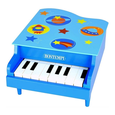 Bontempi - Instrument Muzical din Lemn Pian cu 8 Clape, Bleu