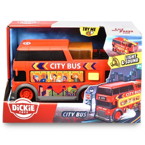 Dickie Toys - Autobuz Dickie Toys City Bus 15 cm