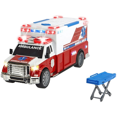 Dickie Toys - Masina Ambulanta Dickie Toys Ambulance DT-375 cu Targa