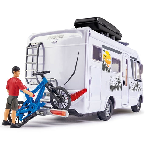 Dickie Toys - Rulota Camper Dickie Toys Hymer Camping Van Class B cu Figurina si Accesorii, Scara 1:24