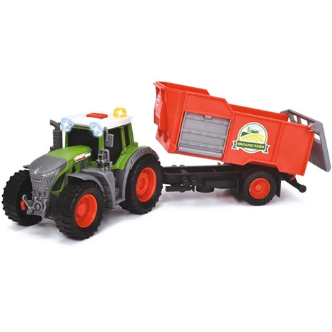 Dickie Toys - Tractor Fendt Farm Dickie Toys cu Remorca