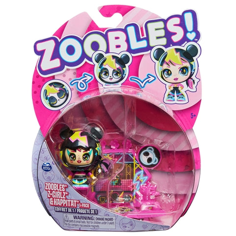 Spin Master - Figurina Spin Master Zoobles Z-Girlz Fetita Ursulet Panda