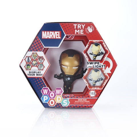 WOW! STUFF - Figurina WOW! PODS WOW! STUFF Marvel Iron Man Negru