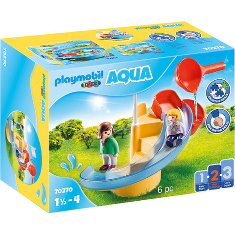 Set de Constructie Playmobil 1.2.3 Tobogan De Apa