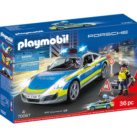 Set de Constructie Playmobil Porsche 911 Carrera 4S Politie