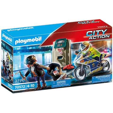 Set de Constructie Playmobil  Urmarirea Hotului de Banci