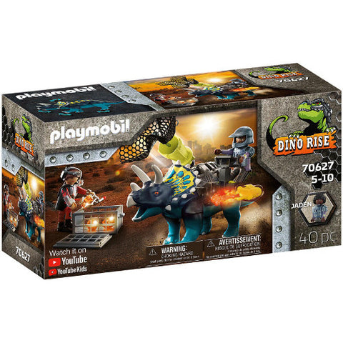 Set de Constructie Playmobil Triceratops Batalia Pentru Piatra Legendara