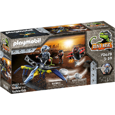 Set de Constructie Playmobil Pteranodon Lovitura Dronei