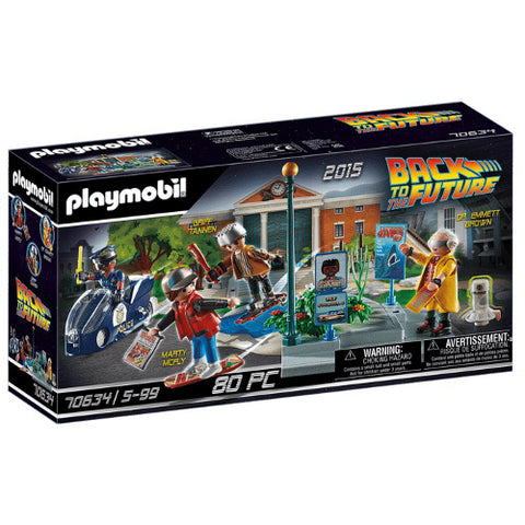 Set de Constructie Playmobil Inapoi in Viitor Cursa pe Hoverboard