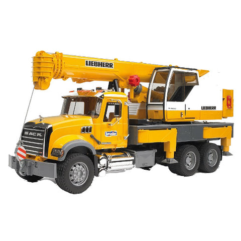 Bruder - Camion Mack Granite Liebherr cu Macara