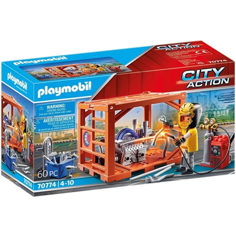 Playmobil  - Set de Constructie Playmobil Fabricant de Containere