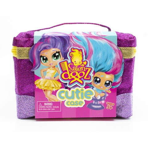 Set mare mini papusi hairdooz cu gentuta pentru depozitare