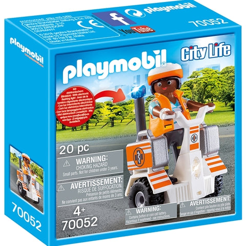 Set de Constructie Playmobil Medic Cu Masina De Echilibru