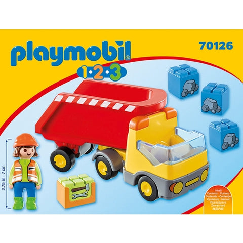 Set de Constructie Playmobil 1.2.3 Basculanta Rosie