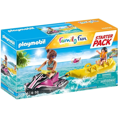 Set de Constructie Playmobil Scuter de Apa si Barcuta Banana