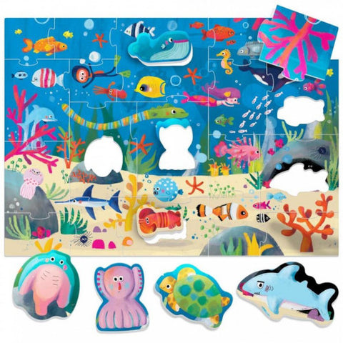 Headu  - Puzzle Ecoplay Animalute in Ocean