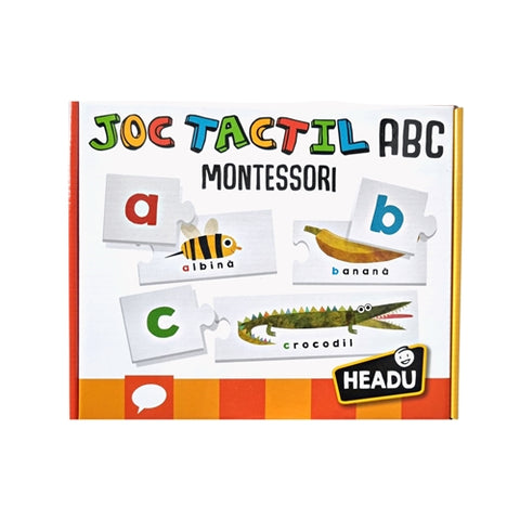 Headu - Joc Educativ  Montessori - Joc Tactil Abc Romana