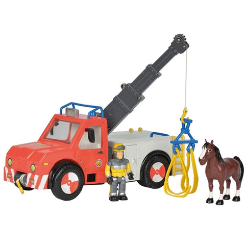 Simba - Masina de Pompieri Simba Fireman Sam Phoenix cu Figurina si Cal