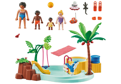 Playmobil-PISCINA DE COPII CU HIDROMASAJ