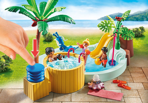 Playmobil-PISCINA DE COPII CU HIDROMASAJ