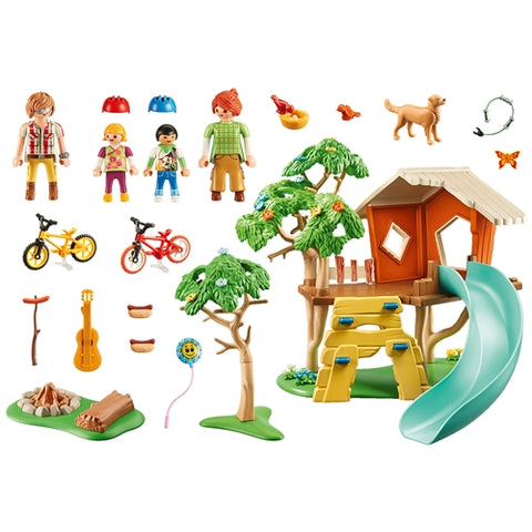 Playmobil - Set de Constructie Playmobil Casa din Copac cu Tobogan