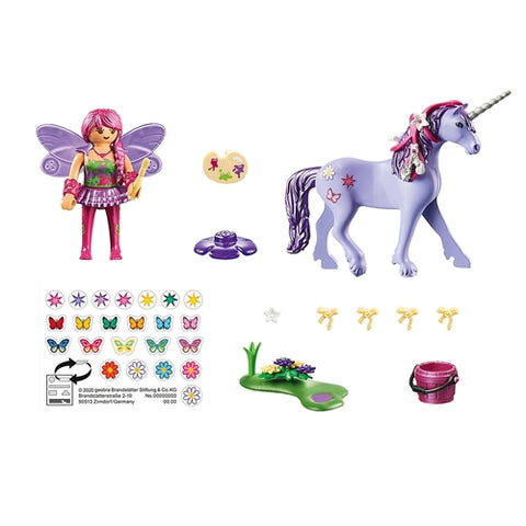Playmobil  - Set de Constructie Playmobil Zana Petrecerii si Unicorn