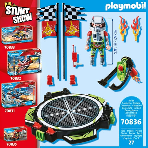 Playmobil  - Set de Constructie Playmobil Stunt Show Cascador cu Jetpack