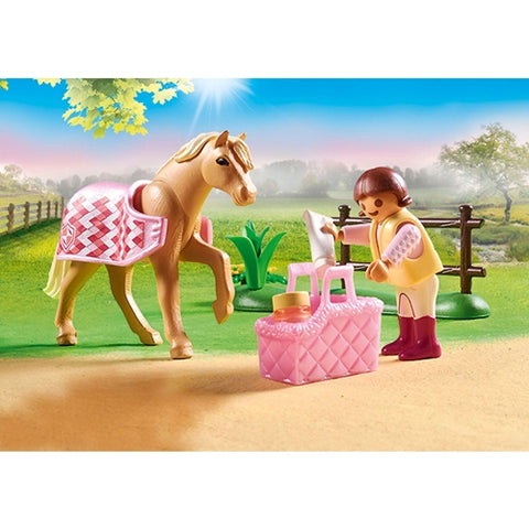 Playmobil  - Set de Constructie Playmobil Figurina Colectie Ponei de Calarie German