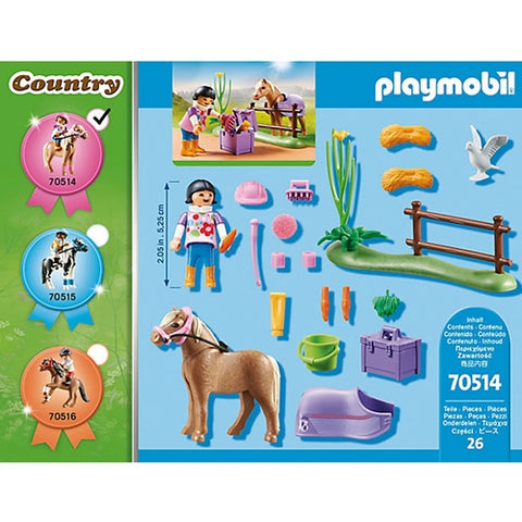 Set de Constructie Playmobil  Figurina Colectie Ponei Islandez