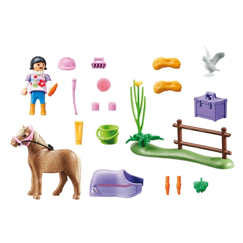 Set de Constructie Playmobil  Figurina Colectie Ponei Islandez