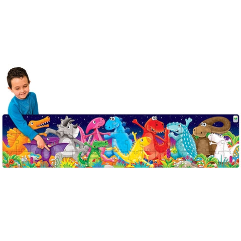 The learning journey - Puzzle Lung de Podea The learning journey - Dinozauri Colorati