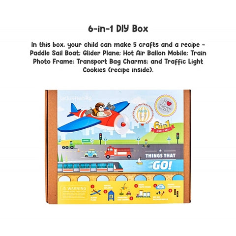 Set Creativ 6-In-1 Jack in the box Diferite Vehicule