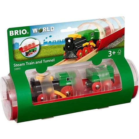 Brio  - Set de Joaca Brio Tren cu Aburi si Tunel