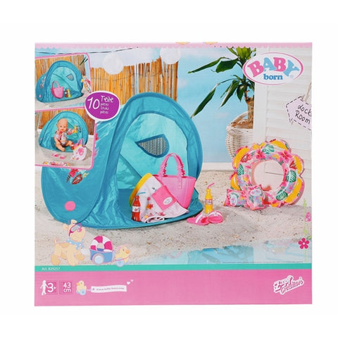 Set Plaja - Cort Cu Accesorii Zapf Creation Baby Born