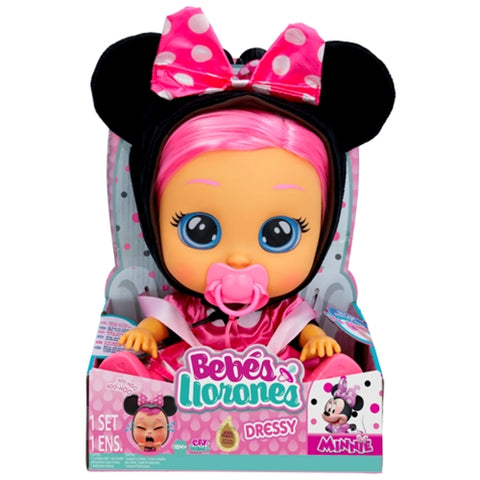 Papusa Bebelus IMC Cry Babies Dressy Minnie