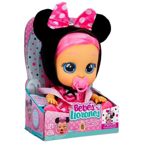 Papusa Bebelus IMC Cry Babies Dressy Minnie