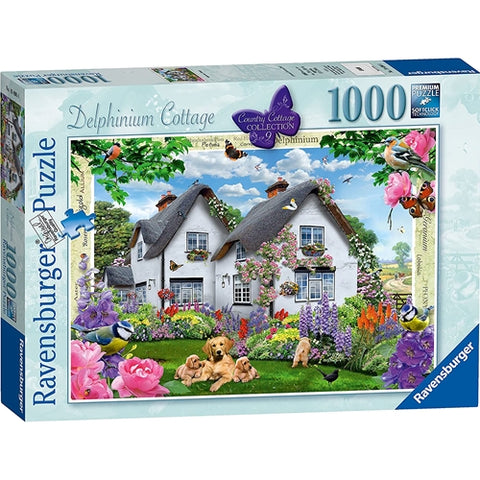 Puzzle Casuta cu Flori si Animale Ravensburger 1000 Piese