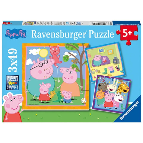Puzzle Peppa Pig, 3X49 Piese