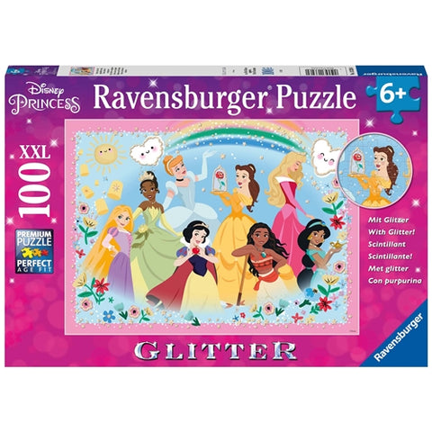 Puzzle Printesele Disney, 100 Piese Glitter