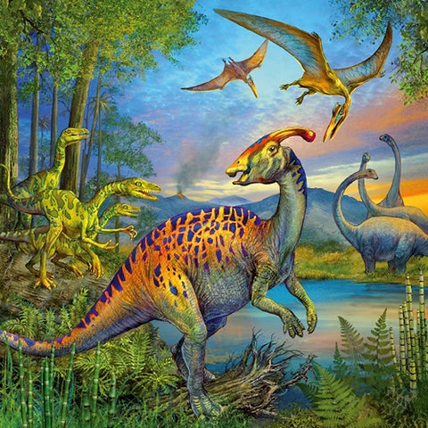 Puzzle Farmecul Dinozaurilor Ravensburger 3X49 Piese