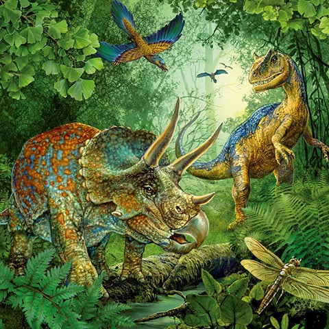 Puzzle Farmecul Dinozaurilor Ravensburger 3X49 Piese