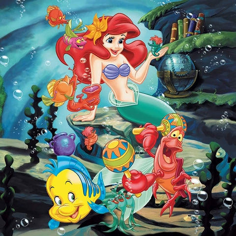 Puzzle Alba Ca Zapada, Cenusareasa si Ariel Ravensburger 3X49 Piese